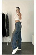 برفی آبی شستشوی برفی به تفصیل مقدار زیادی شلوار جین شلوار جین راحت و شلوار زنانه شلوار زنانه-thumb