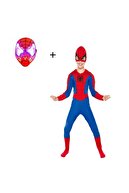 Spiderman Işıklı Maskeli Örümcek Adam Çocuk Kostümü