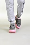 CAYEN Çocuk Füme Pembe Çift Çırtlı Spor Günlük Ayakkabı