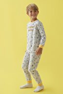 Penti Açık Gri Erkek Çocuk Breakfast Buddies 2li Pijama Takımı