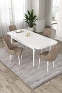 Table White Chairs Cappuicno