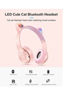 هدفون بی سیم بلوتوث روی گوش Rgb Cat Pattern P47m-thumb