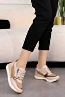 Mamito Ayakkabı Mami 2026 Fermuar Detaylı Spor Ayakkabı-nude