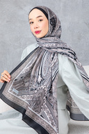 شال نخی با طرح رترو قومی، پارچه وارداتی، شال با کیفیت بالا و فصل جدید-thumb