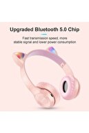 هدفون بی سیم بلوتوث روی گوش Rgb Cat Pattern P47m-thumb