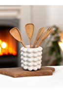 مورد علاقه Hobi روی نیمکت گلدان سفید حباب سفید 5 طراحی سرامیکی مهره ای-thumb