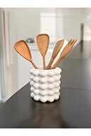 مورد علاقه Hobi روی نیمکت گلدان سفید حباب سفید 5 طراحی سرامیکی مهره ای-thumb