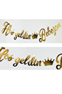 خوش آمدید کودک طلای فلزی فلزی بیمارستان دکوراسیون اتاق تازه متولد شده 200 سانتی متر-thumb