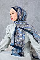 شال نخی با طرح رترو قومی، پارچه وارداتی، شال با کیفیت بالا و فصل جدید-thumb