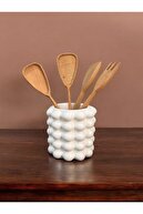 مورد علاقه Hobi روی نیمکت گلدان سفید حباب سفید 5 طراحی سرامیکی مهره ای-thumb