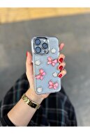 iPhone 14 PROCATICAL BOWS با الگوی شفاف Pinteret Stone Case-thumb