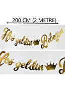 خوش آمدید کودک طلای فلزی فلزی بیمارستان دکوراسیون اتاق تازه متولد شده 200 سانتی متر-thumb