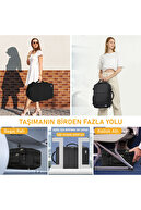 کوله پشتی مسافرتی ، کیسه مسافرتی کیسه چمدان مصوب ، کیف نوت بوک 15.6 اینچی ، خاکستری-thumb