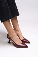 Burgundy Pattern Striped
