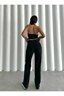 My End Game شلوار جین گشاد لاکرا زنانه مشکی 90's Super High Loose Leg Jenim Palazzo-thumb