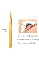 Metal Boxed Gold 3 Model Tweezers مژه IPEK Professional Professional-thumb