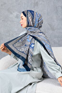 شال نخی با طرح رترو قومی، پارچه وارداتی، شال با کیفیت بالا و فصل جدید-thumb