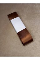 روبان ساتن قهوه ای 4 سانتی متر 10 متر یک توپ ، ساتن ، ستن ، روبان ، روبان 4 ساتن روبان ساتن-thumb