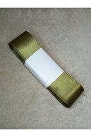 روبان ساتن سبز خاکی 4 سانتی متری 10 متری یک توپی ساتن ساتن روبان روبان 4 سانتی متری ساتن-thumb