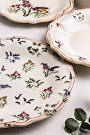 وحشی - لبه های مجموعه شام ​​چینی 24 قطعه برای 6 نفر صفحه پرنعمت پرنعمت مدل پرسلن-thumb