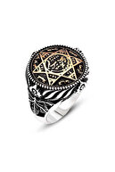 انگشتر نقره ای مردانه مهر سلیمان نبی-thumb