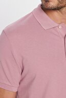 تی شرت یقه پولو یقه باریک 100% پنبه ای و رز باریک مردانه-thumb
