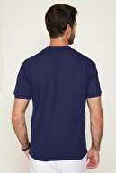 پارچه باریک باریک و باریک پارچه ای نرم و نرم پارچه ای نرم و خنک پارچه تختخواب مسطح آبی یقه آبی چوگان t -شرت-thumb