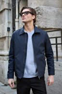 کت ژاکت آبی دریایی فصلی ضد آب مردان-thumb