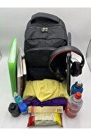 پارچه یونیسکس کرینکل ضد آب سایز بزرگ چند سلولی مدرسه و کوله پشتی مسافرتی Cty-lbn-102-thumb