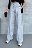 لباس های فصلی بانوان Poça Wide Poça فaق Belnd Grey TrackSsuits Six-thumb