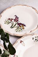 وحشی - لبه های مجموعه شام ​​چینی 24 قطعه برای 6 نفر صفحه پرنعمت پرنعمت مدل پرسلن-thumb