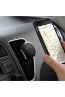 نگهدارنده تلفن وسیله نقلیه مغناطیسی هوا + 2 صفحه مغناطیسی جهانی A200 سیاه - SGP11583-thumb