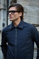 کت ژاکت آبی دریایی فصلی ضد آب مردان-thumb