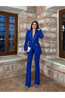 سنگ یقه زنان کت و شلوار کت و شلوار-thumb