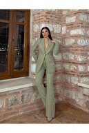 سنگ یقه زنان کت و شلوار کت و شلوار-thumb