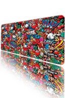 Mouse Pad Large Gaming Player Xxl 90x40 Cm Graffiti-thumb