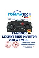 Tommatech Modifiye Sinüs 2000 Watt 12 V Invertör Inverter
