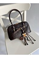 کیف دستی و شانه زنانه مدل کارلوس قهوه ای تلخ (چشمک شامل نمی شود)-thumb