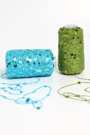 طناب پولک دار به طول 320 متر در بوبین های 100 گرمی سایز پولک : 3 میلی متر + 6 میلی متر-thumb