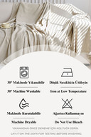 روکش صندلی خاکستری طبیعی | پرتاب 180x210 پنبه-thumb