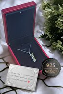 گردنبند عاشقانه ولنتاین نقره 925 عیار - گردنبند زنانه نقره بسته بندی شده - بسته بندی هدیه-thumb