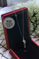 گردنبند عاشقانه ولنتاین نقره 925 عیار - گردنبند زنانه نقره بسته بندی شده - بسته بندی هدیه-thumb