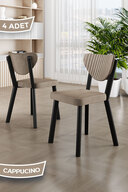 Chair Cappuccino Feet Black