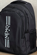 کوله پشتی سیاه Unisex کیف بزرگ مدرسه حمل و نقل آبی کیسه محافظ ورزشی 45x30x15cm 24lt-thumb