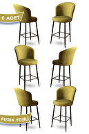 Chairs Peanut Green Feet Black