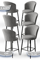 Chairs Gray Feet Black