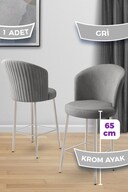 Grey Chair Chrome Plated Leg