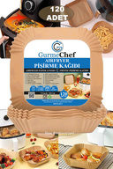 Airfryer XXL کاغذ پخت و پز فرسوده ، 120 قطعه مربع ، با کیفیت بالا ، کلاس غذا ، 20x4.5 سانتی متر-thumb