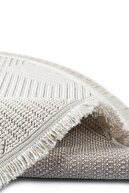 فرش دایره ای نرم دایره ای سفید فرش فرش اتاق نشیمن آشپزخانه راهرو کف فرش ماشینی بافت فرش 001 FLAT-thumb