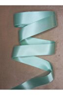 روبان ساتن سبز 4 سانتی متری 10 متر یک توپ ، روبان گل دسته گل رز بدون گل-thumb